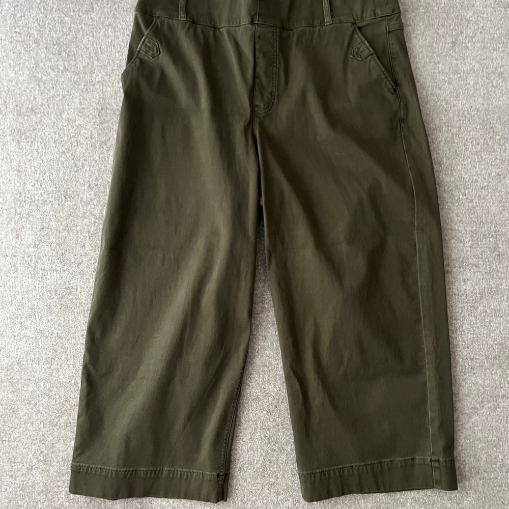 SPANX Stretch Twill Cropped Wide Leg Pants